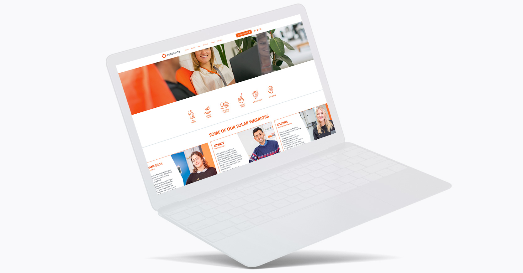 HR branded website