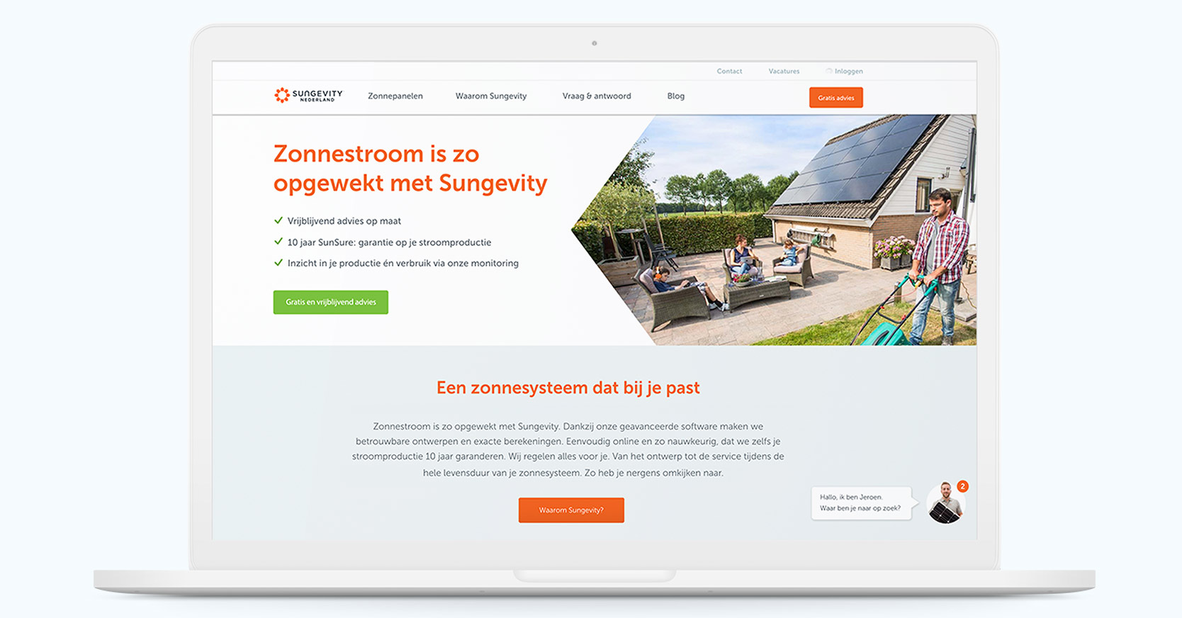 Website landingpage